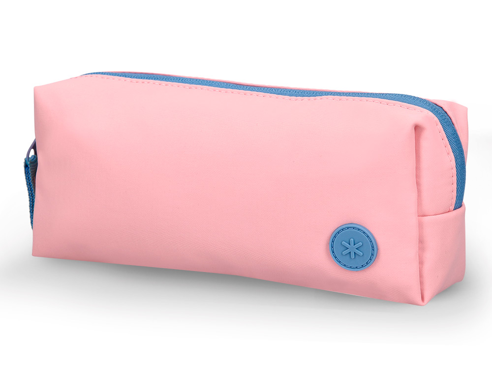 ESTUCHE PORTATODO ANTARTIK BASIC PACK 1 COMPARTIMENTO ROSA COMPAÑERO MOCHILA 80X55X210 MM