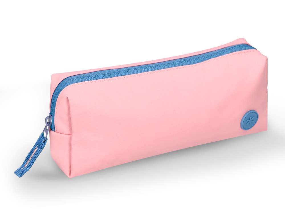 ESTUCHE PORTATODO ANTARTIK BASIC PACK 1 COMPARTIMENTO ROSA COMPAÑERO MOCHILA 80X55X210 MM
