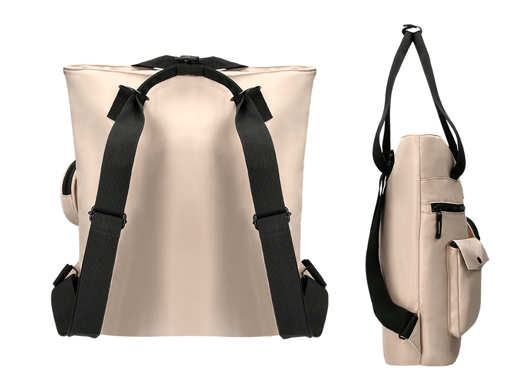 MOCHILA ANTARTIK BOLSO FLIP BAG CON ACOLCHADO PARA PORTATIL 15'' BEIGE 400X120X390 MM