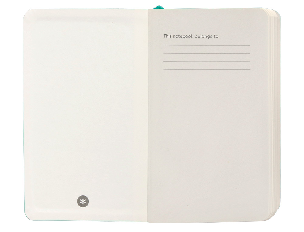 CUADERNO CON GOMILLA ANTARTIK NOTES TAPA BLANDA A6 CUADRICULA TURQUESA 100 HOJAS 80 GR FSC
