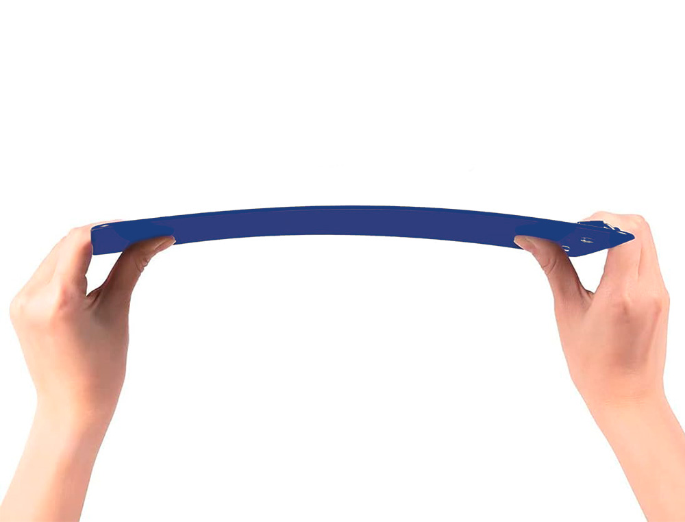 PORTANOTAS Q-CONNECT PLASTICO 50% RECICLADO DIN A4 AZUL GROSOR 2,1 MM