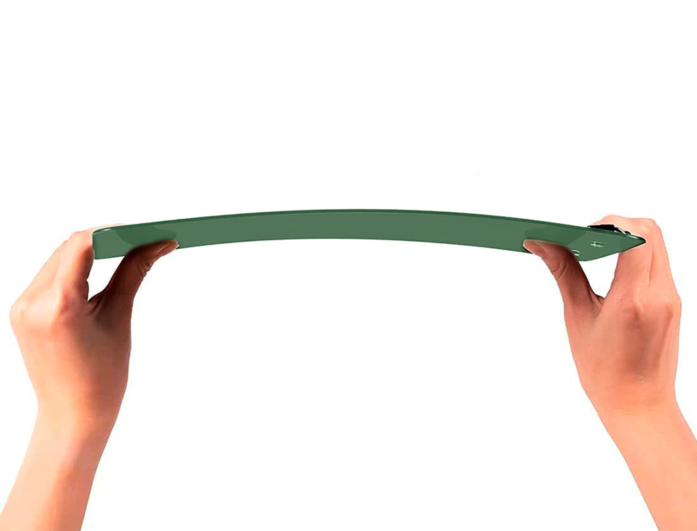 PORTANOTAS Q-CONNECT PLASTICO 50% RECICLADO DIN A4 VERDE OLIVA GROSOR 2,1 MM