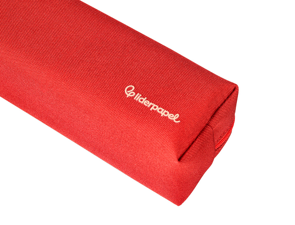 ESTUCHE PORTATODO LIDERPAPEL CLASSIC RECTANGULAR CON ASA 210X70MM ROJO
