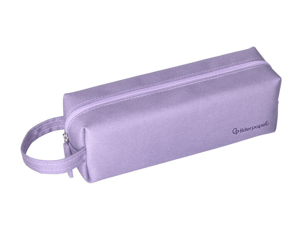 ESTUCHE PORTATODO LIDERPAPEL CLASSIC RECTANGULAR CON ASA 210X70MM LILA