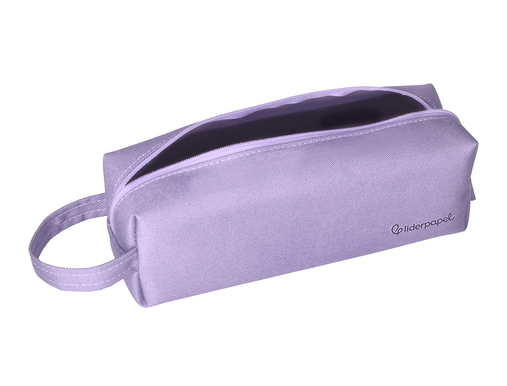 ESTUCHE PORTATODO LIDERPAPEL CLASSIC RECTANGULAR CON ASA 210X70MM LILA