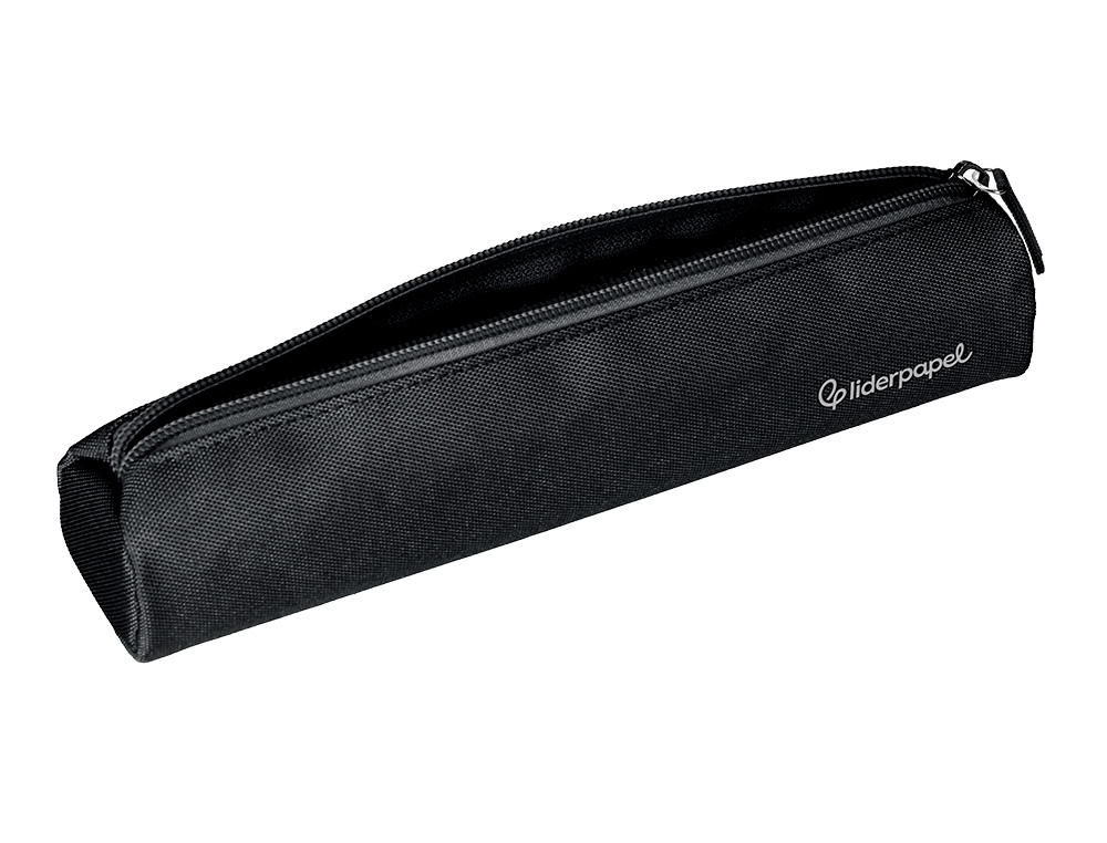ESTUCHE PORTATODO LIDERPAPEL SLIM CILINDRICO 220X45MM NEGRO