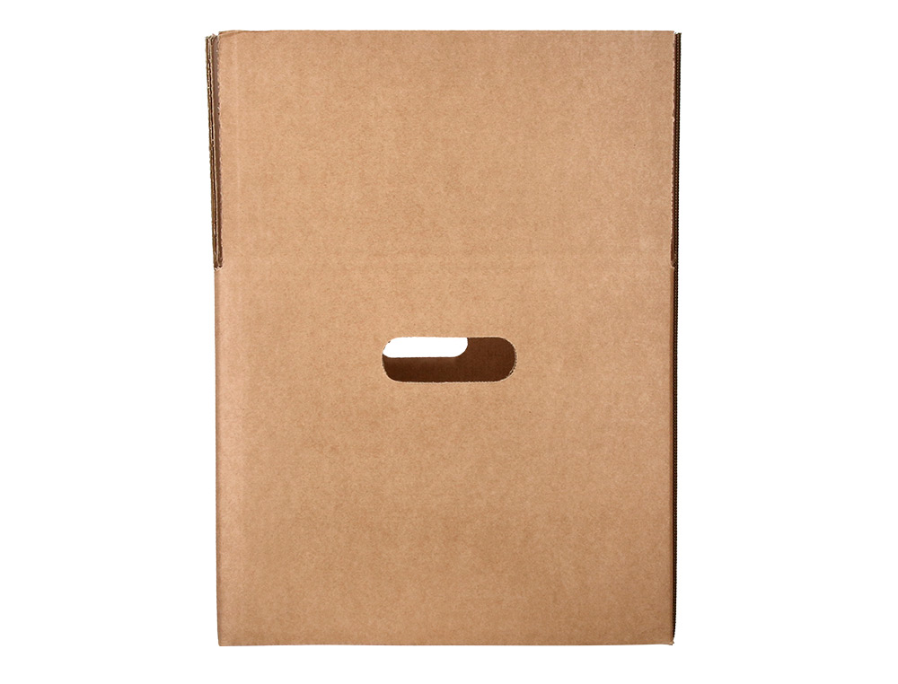 CAIXA PARA EMBALAR Q-CONNECT AMERICANA COM ASAS ULTRA RESISTENTE CARTAO CANAL DUPLO 7 MM COR KRAFT