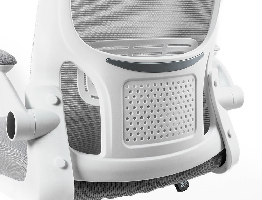 CADEIRA Q-CONNECT ESCRITORIO ALBA MALHA BASE METALICA ALT MAX 1110 LARG 610 PROF 580 RODAS PREMIUM COR CINZA