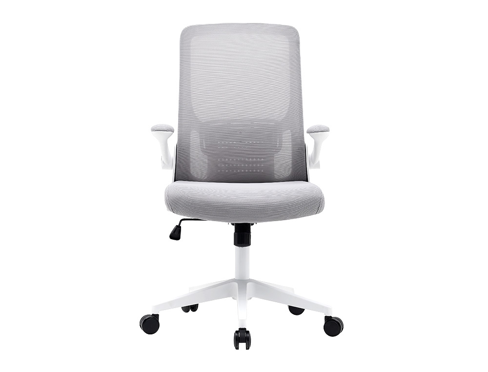 CADEIRA Q-CONNECT ESCRITORIO ALBA MALHA BASE METALICA ALT MAX 1110 LARG 610 PROF 580 RODAS PREMIUM COR CINZA