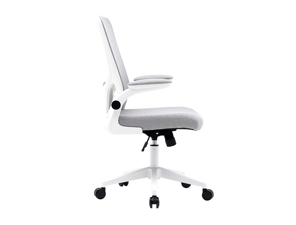 CADEIRA Q-CONNECT ESCRITORIO ALBA MALHA BASE METALICA ALT MAX 1110 LARG 610 PROF 580 RODAS PREMIUM COR CINZA