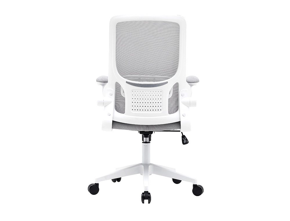 CADEIRA Q-CONNECT ESCRITORIO ALBA MALHA BASE METALICA ALT MAX 1110 LARG 610 PROF 580 RODAS PREMIUM COR CINZA