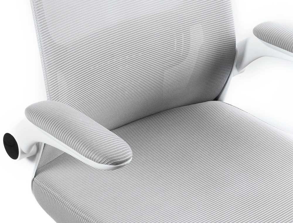 CADEIRA Q-CONNECT ESCRITORIO ALBA MALHA BASE METALICA ALT MAX 1110 LARG 610 PROF 580 RODAS PREMIUM COR CINZA