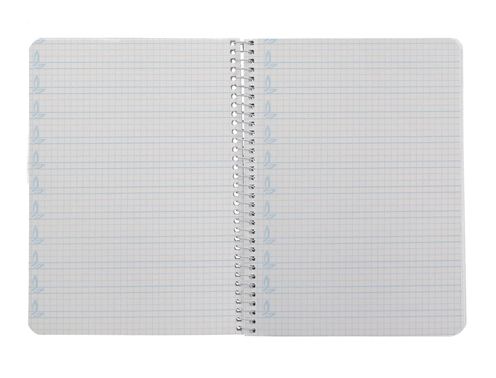CUADERNO ESPIRAL LIDERPAPEL A5 PAUTAGUIA TAPA DURA 80H 90 GR CUADRO PAUTADO 4MM COLOR NARANJA