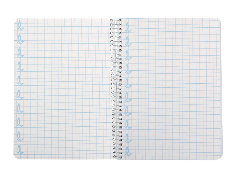 CUADERNO ESPIRAL LIDERPAPEL A5 PAUTAGUIA TAPA DURA 80H 90 GR CUADRO PAUTADO 5MM COLOR NARANJA