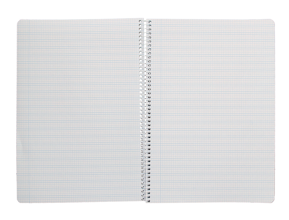 CUADERNO ESPIRAL LIDERPAPEL A4 PAUTAGUIA TAPA BLANDA 80H 75 GR CUADRO PAUTADO 3MM COLOR ROJO