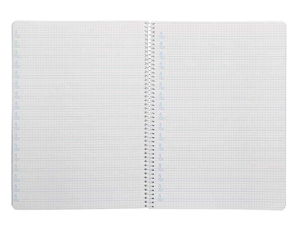 CUADERNO ESPIRAL LIDERPAPEL A4 PAUTAGUIA TAPA BLANDA 80H 75 GR CUADRO PAUTADO 4MM COLOR VERDE