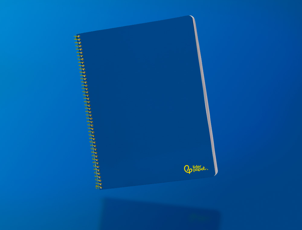 CUADERNO ESPIRAL LIDERPAPEL A4 SMART TAPA BLANDA 80H 75GR CUADRO 4MM CON MARGEN COLOR AZUL OSCURO