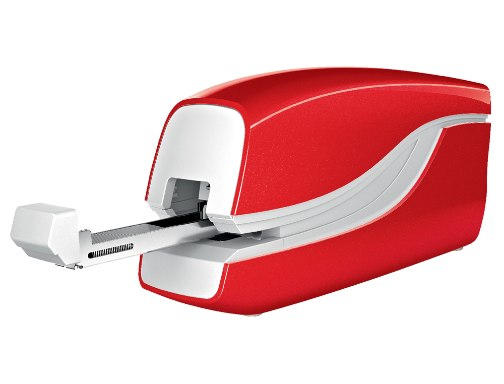 AGRAFADOR PETRUS ELECTRICA E-310 CONTACTLESS VERMELHO METALIZADO CAPACIDADE 12 FOLHAS USA AGRAFES Nº 10
