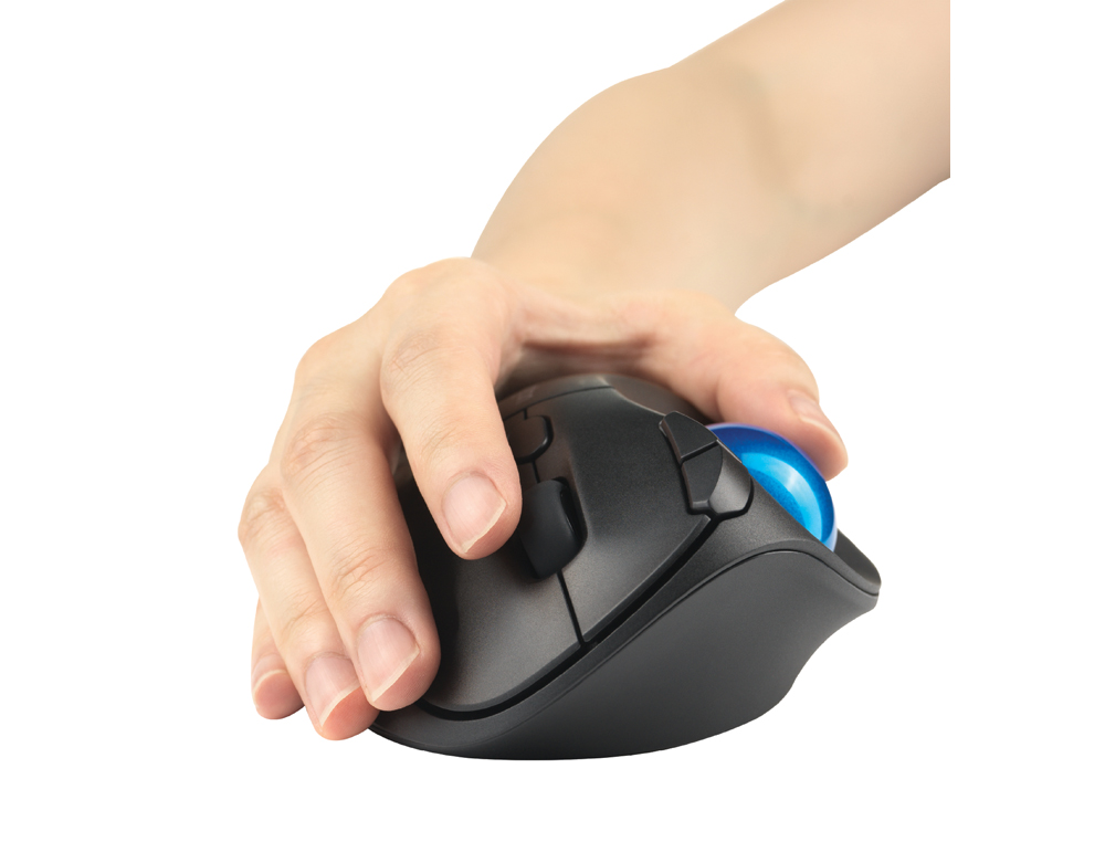 RATON KENSINGTON OPTICO TRACKBALL TB450 PRO FIT ERGO 1600 DPI INALAMBRICO COLOR NEGRO/AZUL