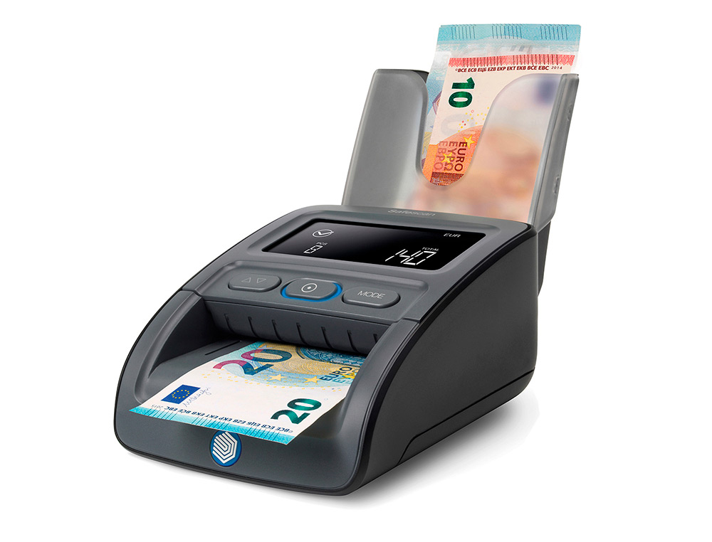DETETOR E CONTADOR DE NOTAS FALSAS SAFECAN 155-S ECRA LCD COMPLETO 3,8