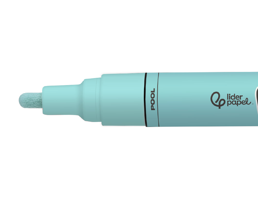 ROTULADOR LIDERPAPEL ACRYLIC BASE AGUA TODO TIPO DE SUPERFICIE PUNTA REDONDA 3 MM VERDE MENTA