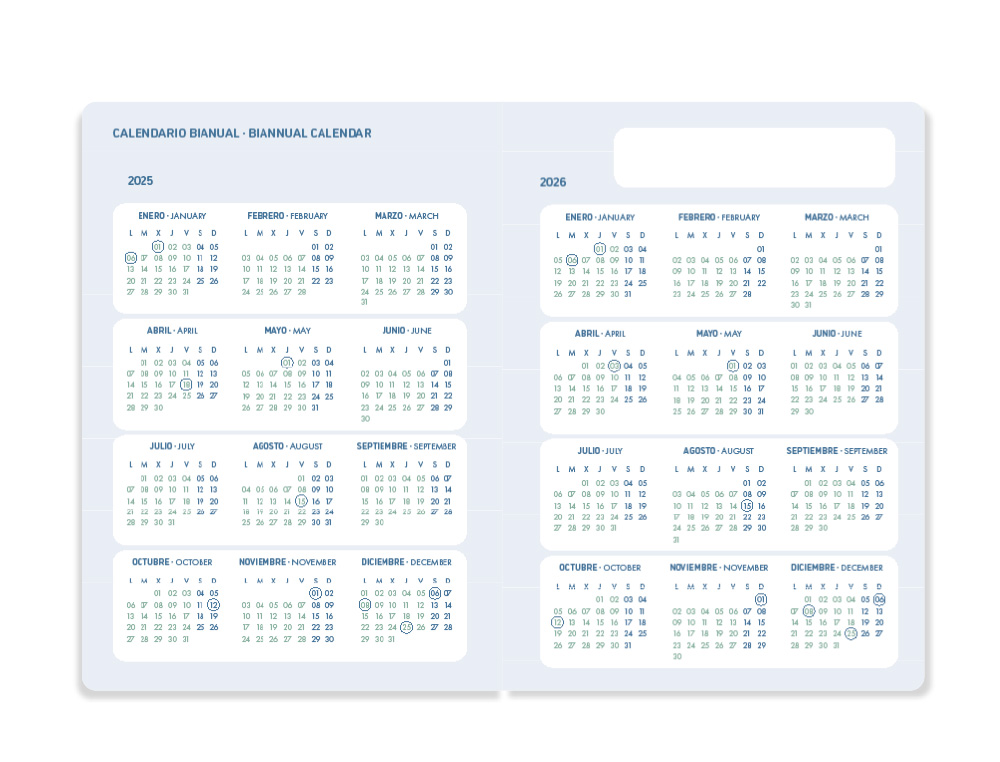 AGENDA ESCOLAR LIDERPAPEL 25-26 ESPIRAL CLASSIC NEGRO SEMANA VISTA A5 BILINGE PAPEL FSC 70 GR