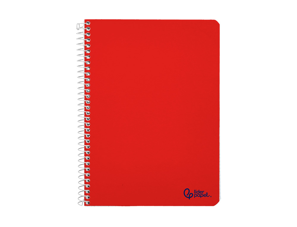 CUADERNO ESPIRAL LIDERPAPEL A4 MICRO SMART TAPA BLANDA 80H 75GR CUADRO 5MM DOBLE MARGEN 4 TALADROS COLORES