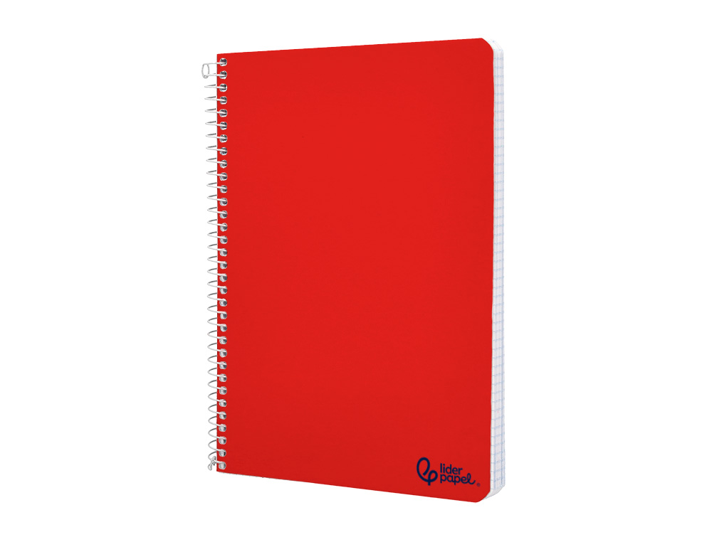 CUADERNO ESPIRAL LIDERPAPEL A4 MICRO SMART TAPA BLANDA 80H 75GR CUADRO 5MM DOBLE MARGEN 4 TALADROS COLORES