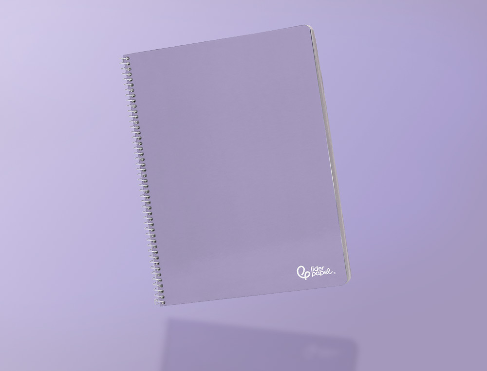 CUADERNO ESPIRAL LIDERPAPEL A5 MICRO SMART TAPA BLANDA 80H 75GR CUADRO 5MM DOBLE MARGEN 6 TALADROS COLORES