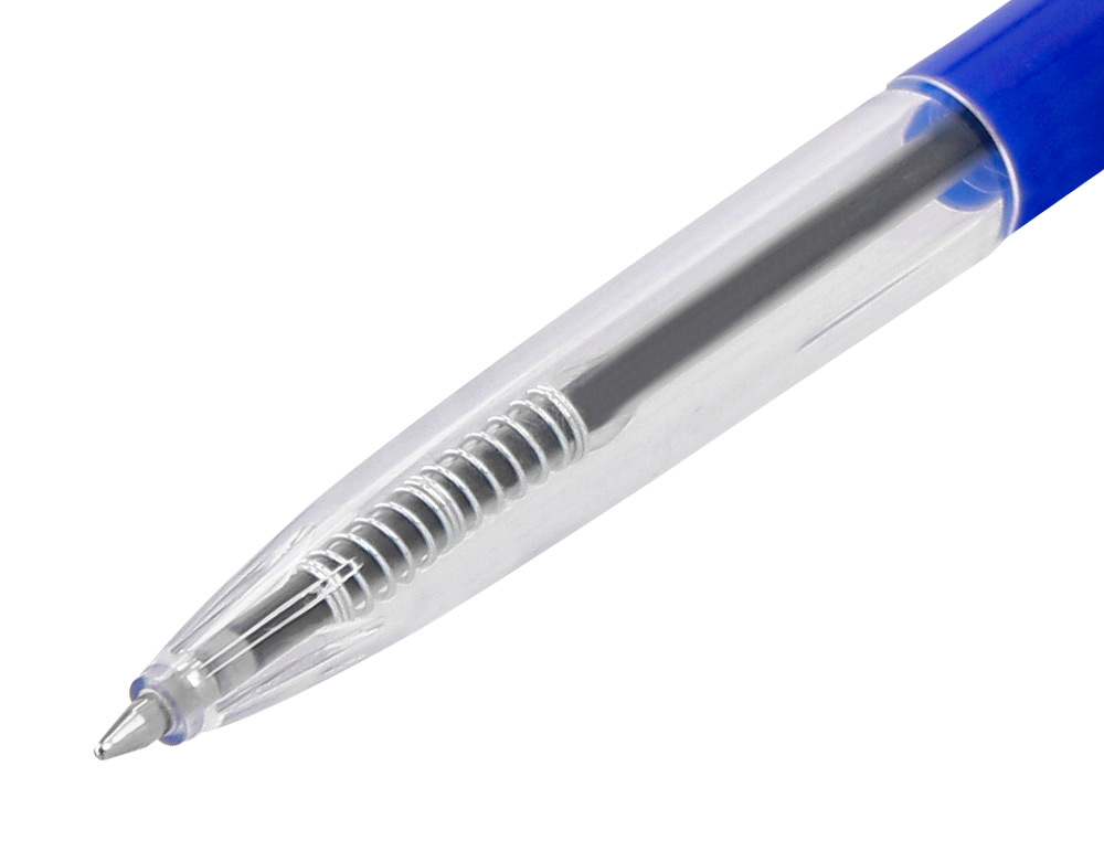 BOLIGRAFO Q-CONNECT RETRACTIL CON CLIP DISEÑO FINO TINTA ACEITE 0,7 MM COLOR AZUL