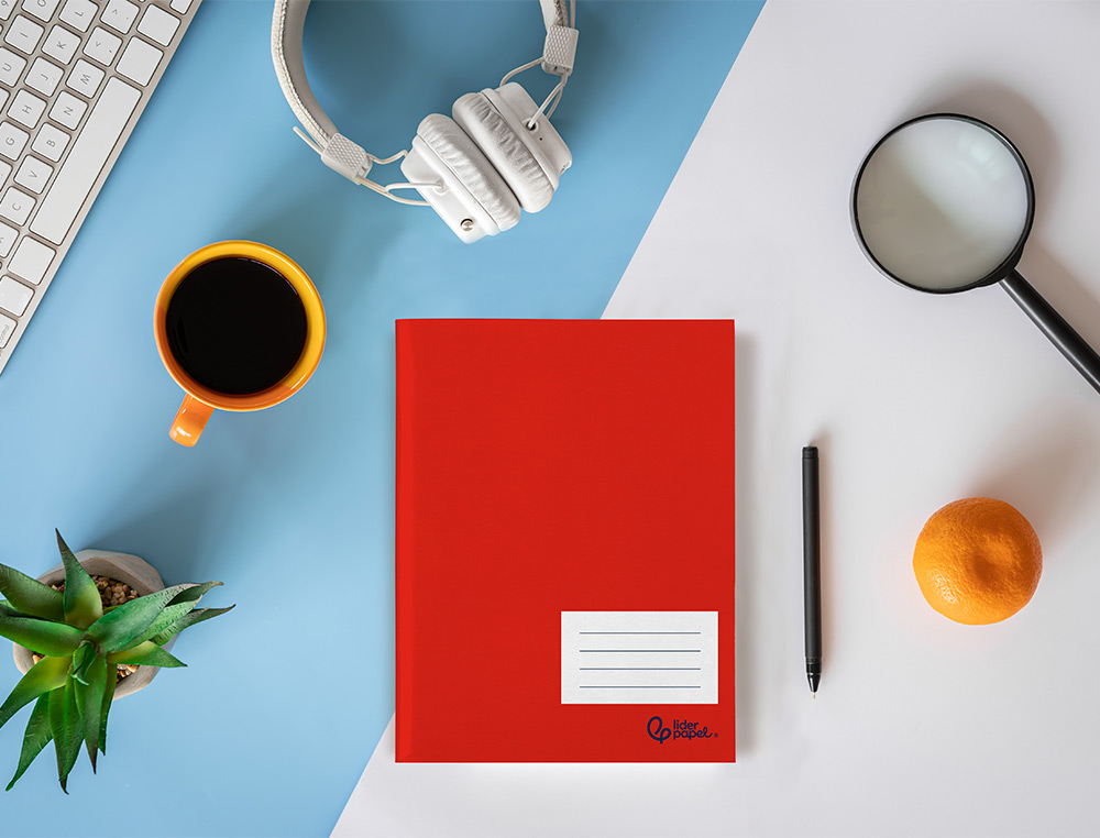 LIBRETA LIDERPAPEL SMART A5 PLUS 32 HOJAS 75G/M2 HORIZONTAL CON MARGEN
