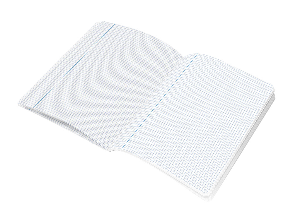 LIBRETA LIDERPAPEL SMART A4 32 HOJAS 75G/M2 CUADRO 4MM CON MARGEN COLORES SURTIDOS