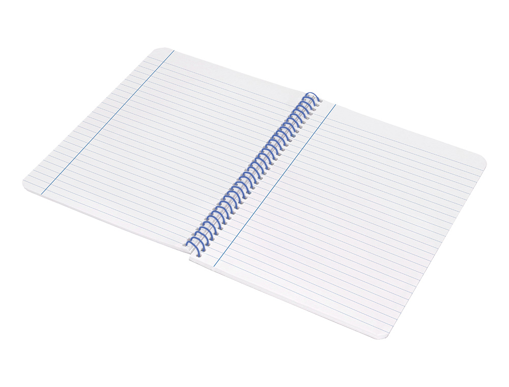 CUADERNO ESPIRAL LIDERPAPEL A4 WONDER TAPA PLASTICO 80H 90GR RAYADO HORIZONTAL CON MARGEN COLOR VERDE OSCURO
