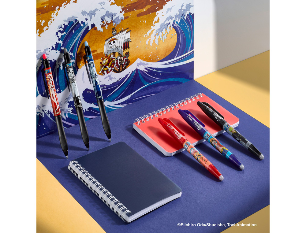 BOLIGRAFO PILOT FRIXION BORRABLE ONE PIECE EDICION LIMITADA CAJA DE 6 UNIDADES SURTIDAS