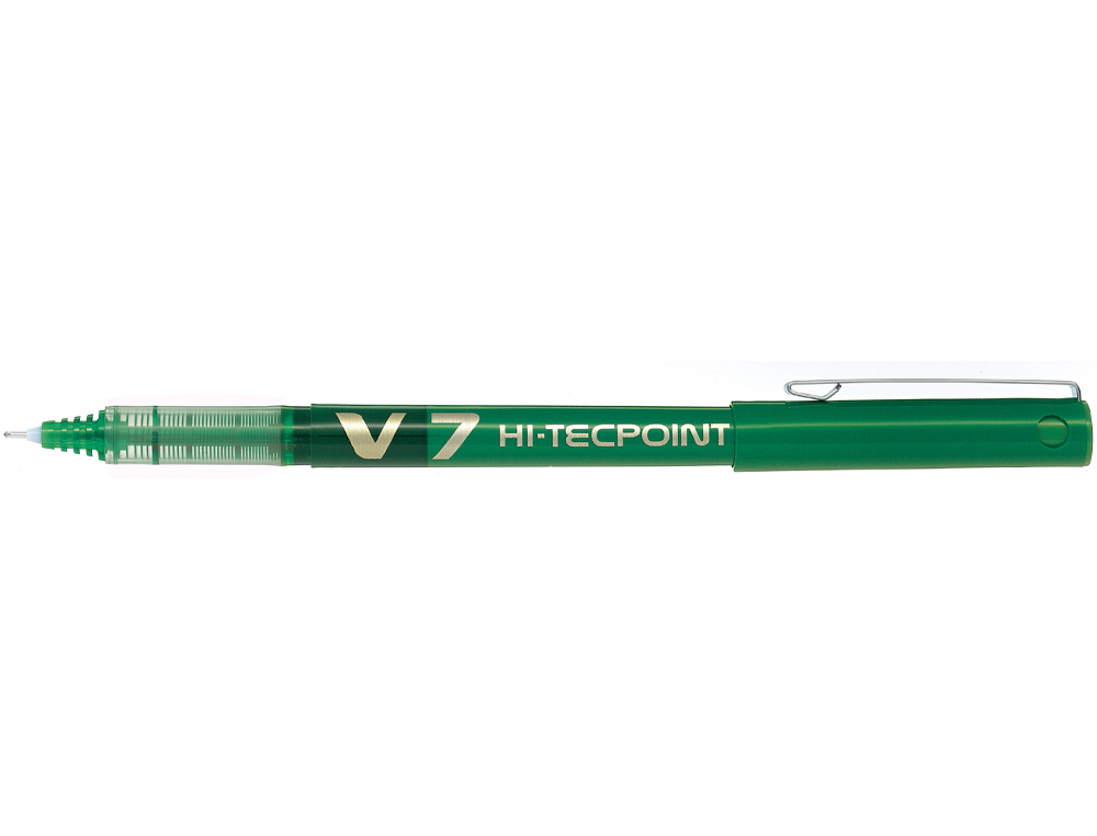 Rotulador pilot punta aguja v-7 verde 0.7 mm