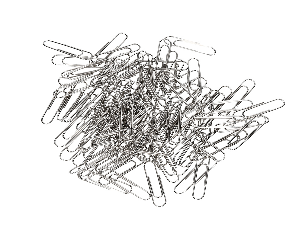 CLIPS NIQUELADOS Q-CONNECT Nº2 33 MM CUBILETE DE 1000 UNIDADES