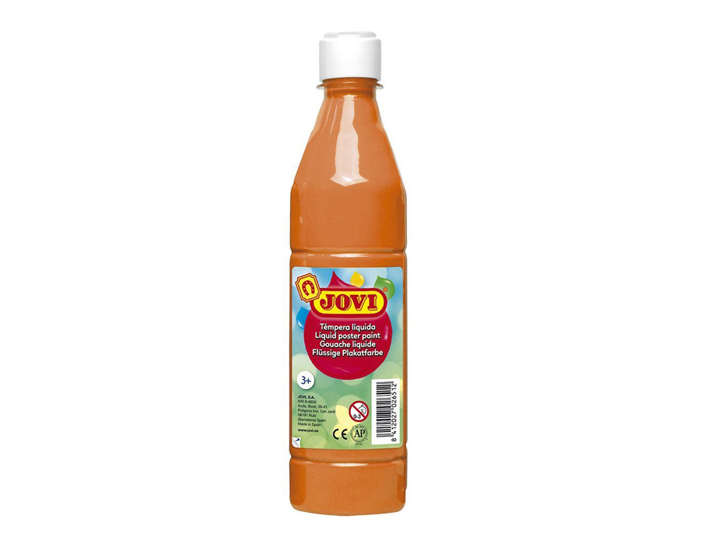 Tempera liquida jovi escolar 500 ml naranja