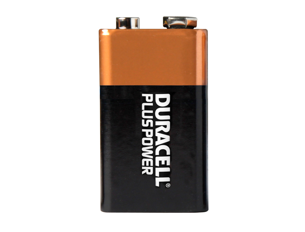 Pila duracell alcalina plus 9v blister con 1 unidad