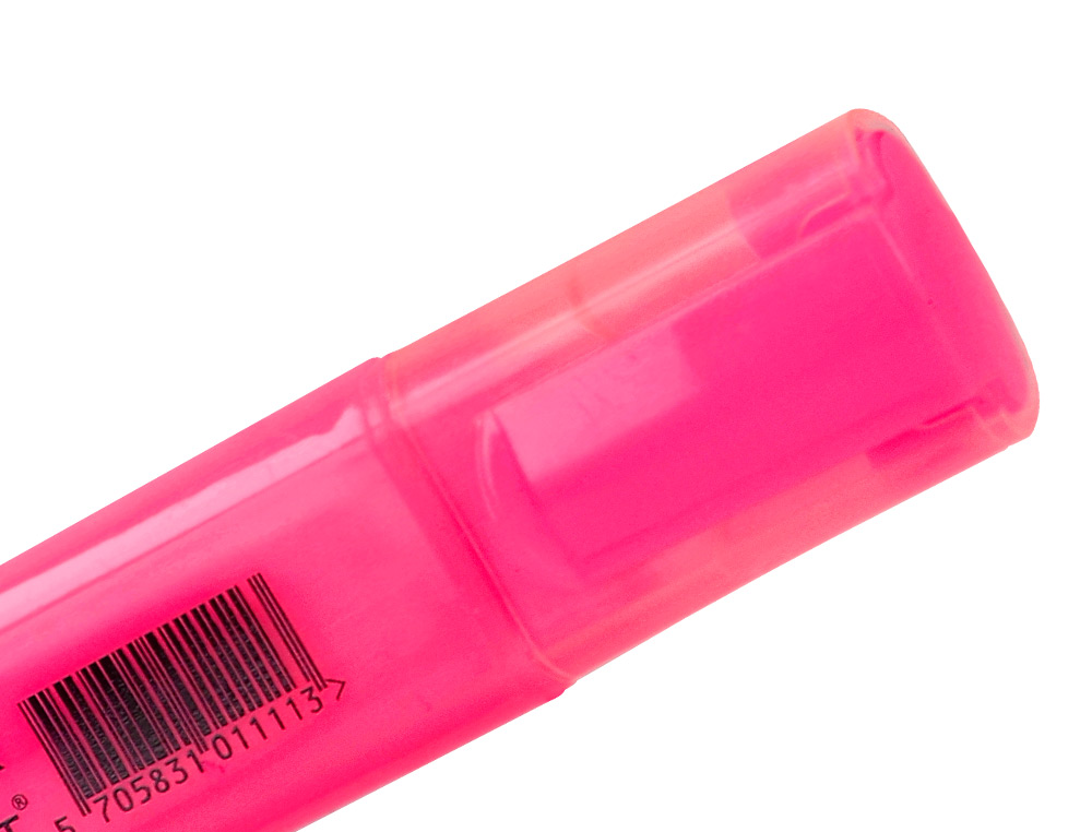 ROTULADOR Q-CONNECT FLUORESCENTE ROSA PUNTA BISELADA