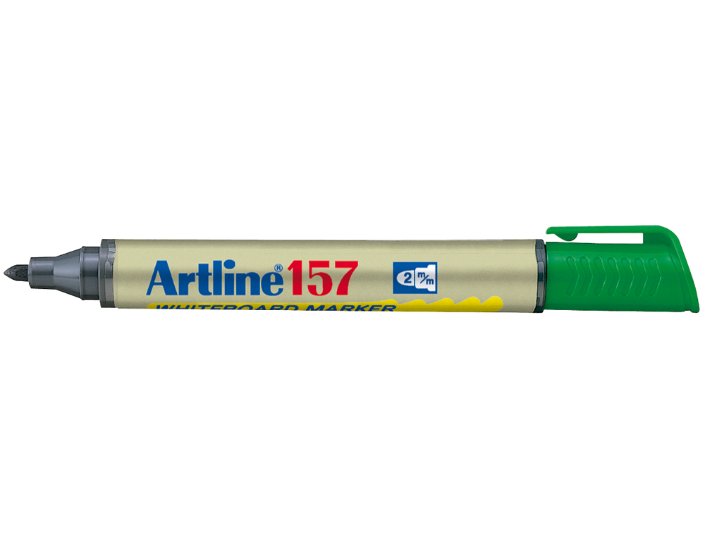 Rotulador artline pizarra ek-157 verde punta redonda 2 mm