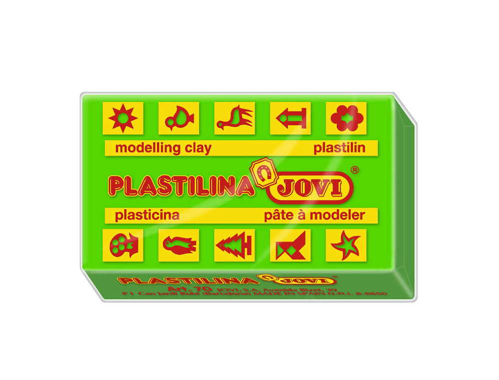 Plastilina jovi 70 verde claro -unidad -tamaño pequeño