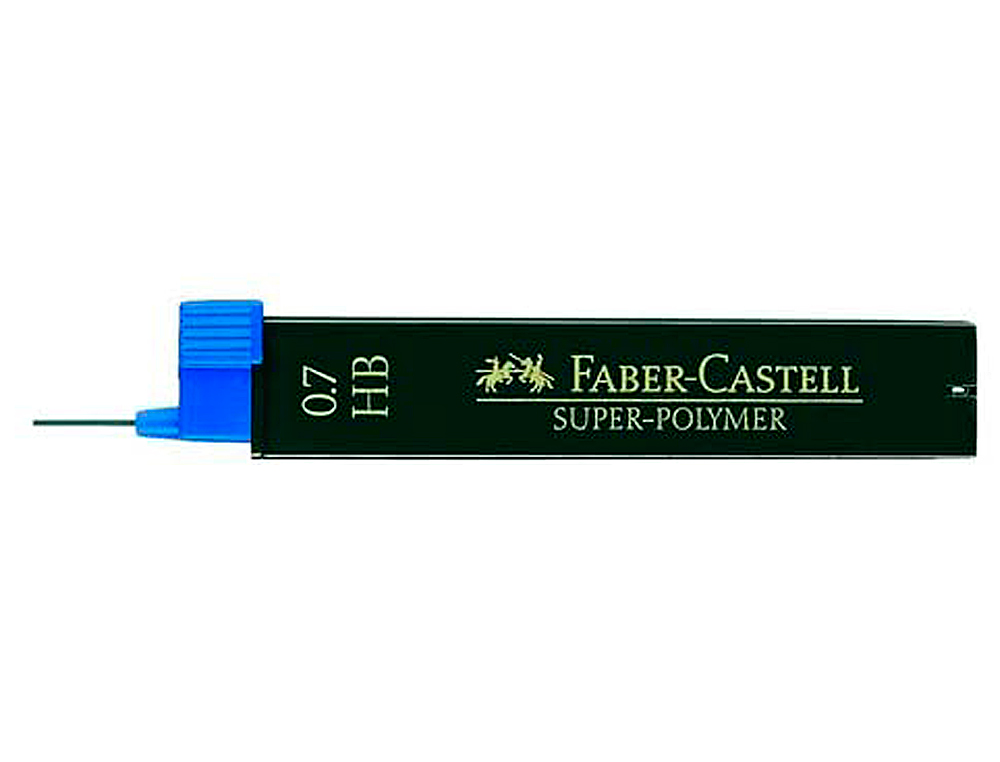 Minas faber grafito 9067 0,7 mm hb estuche de 12 minas