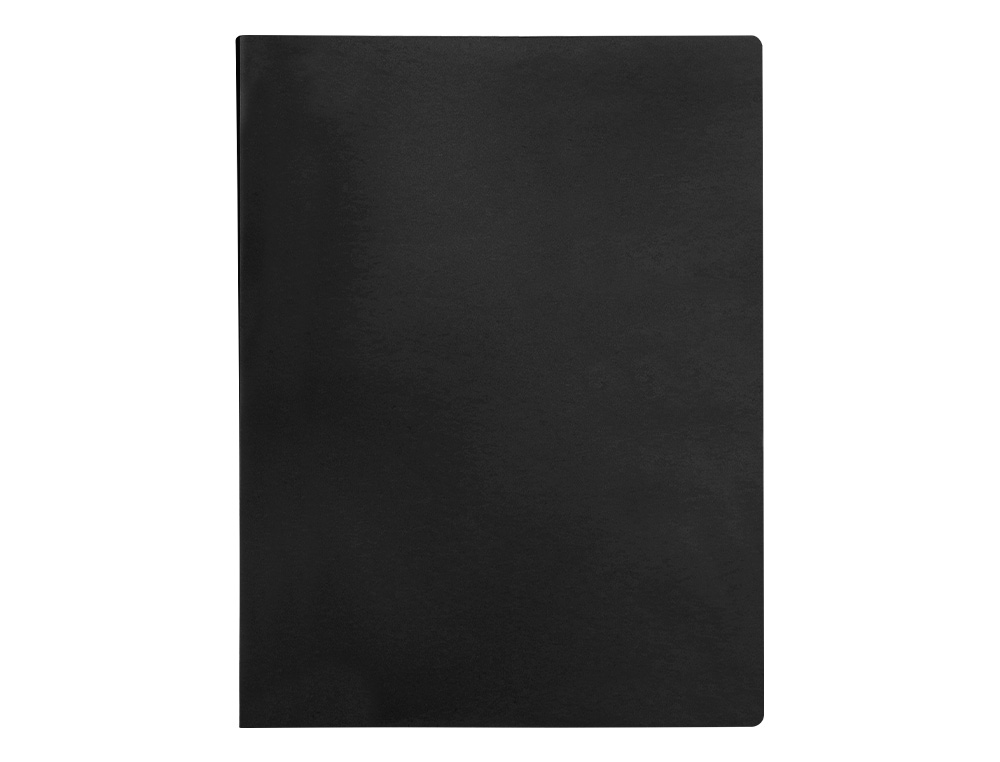 Carpeta liderpapel escaparate 37905 10 fundas polipropileno din a4 negro opaco