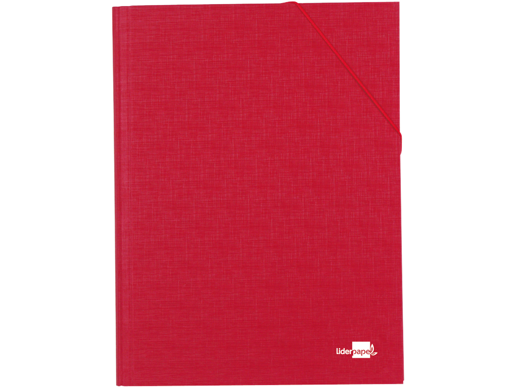 Carpeta clasificadora liderpapel 12 departamentos folio prolongado carton forrado roja