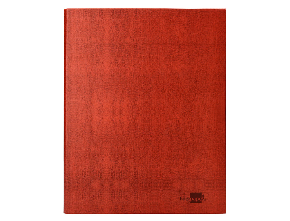CARPETA DE 4 ANILLAS 40MM MIXTAS LIDERPAPEL FOLIO CARTON CUERO FORRADO COMPRESOR PLASTICO