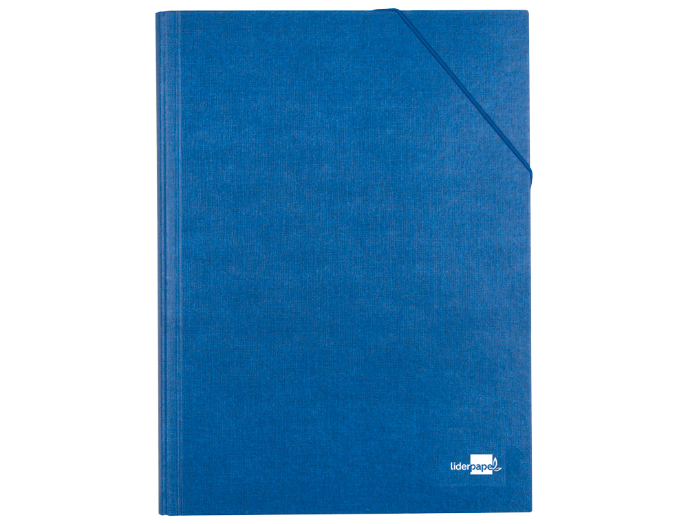 Carpeta clasificadora liderpapel 12 departamentos folio prolongado carton forrado azul