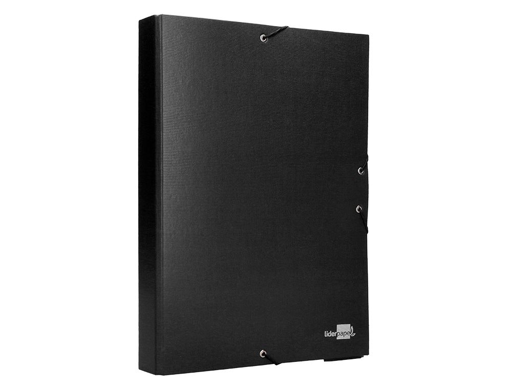 CARPETA PROJECTES LIDERPAPEL FOLI LLOM 50MM CARTRÓ FORRADONEGRA