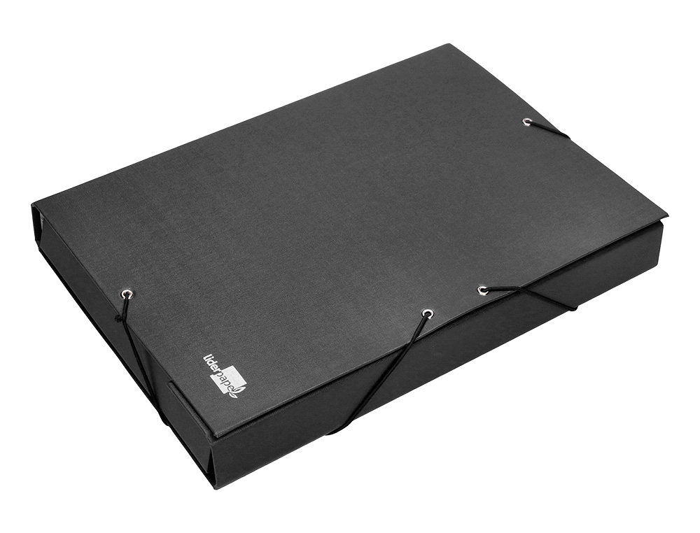 CARPETA PROJECTES LIDERPAPEL FOLI LLOM 50MM CARTRÓ FORRADONEGRA
