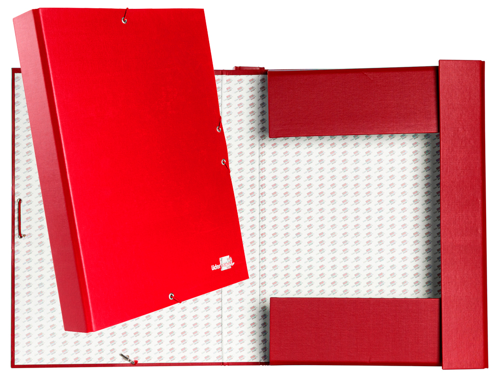 Carpeta proyectos liderpapel folio lomo 50mm carton forradoroja