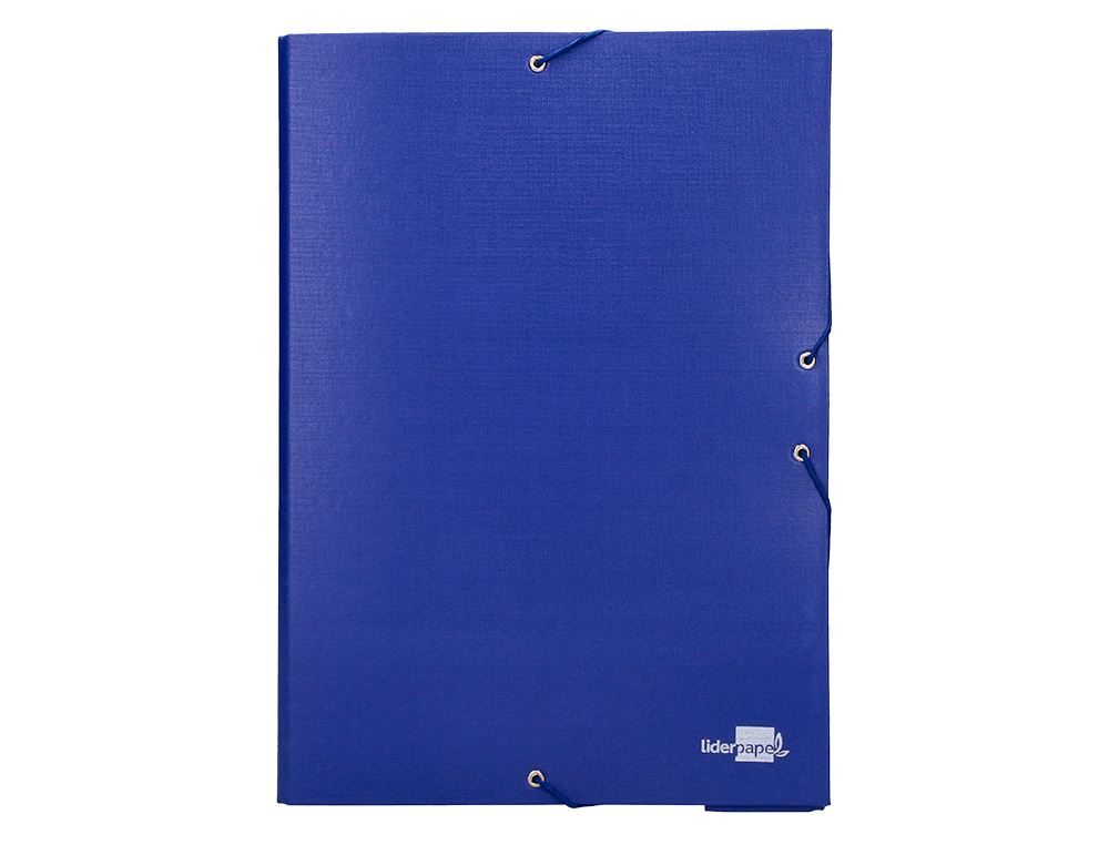 Carpeta proyectos liderpapel folio lomo 50mm carton forradoazul